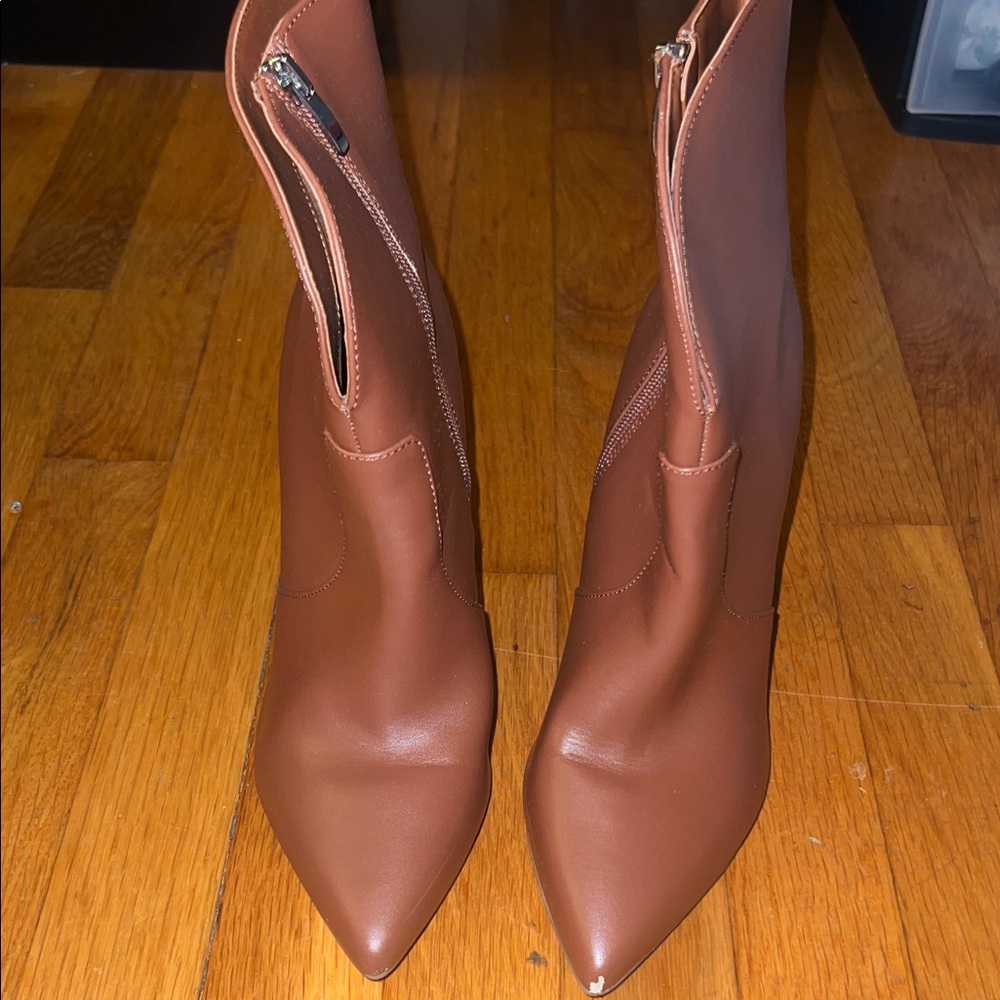 Nine West Tan Heeled Boots